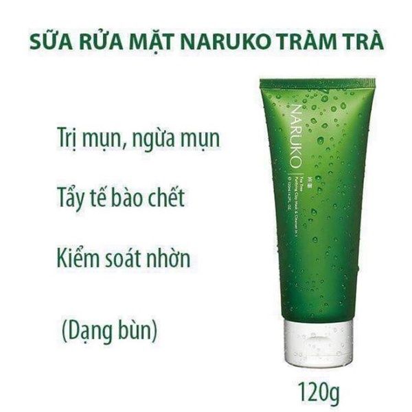 Sữa rửa mặt Naruko Tea Tree Purifying Clay Mask and Cleanser 120g