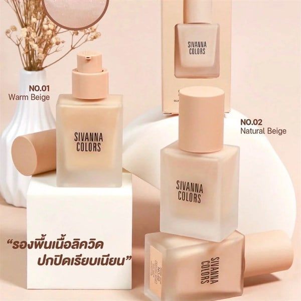 Kem nền Sivanna Silky Matte Coverage Foundation HF118 30ml