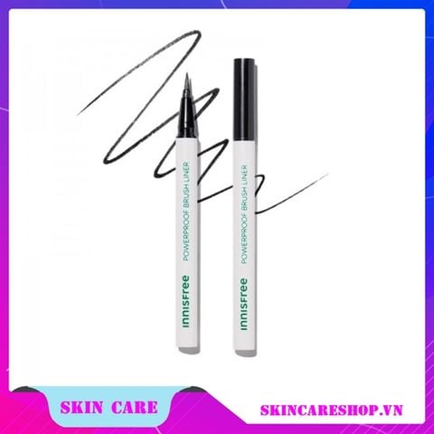 Bút Kẻ Mắt Nước Lâu Trôi Innisfree Powerproof Brush Liner 0.6g