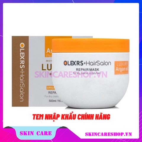 Kem Ủ Tóc Olexrs Hair Salon Argan Oil Collagen Complex Repair Mask 500ml