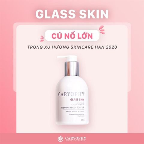 Kem dưỡng trắng body Caryophy Glass Skin In Shower Body Tone Up Cream