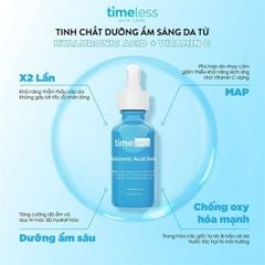 Tinh Chất cấp nước sáng da Timeless Hyaluronic Acid Vitamin C Serum 30ml