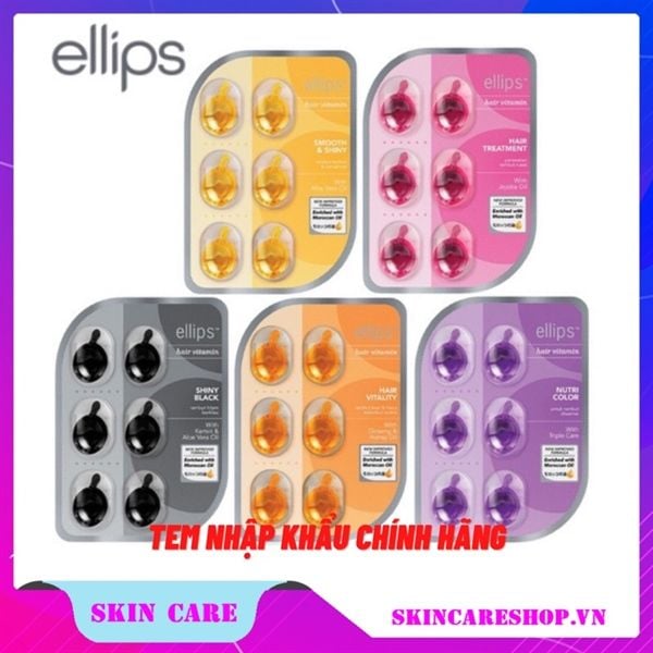 Tinh Chất Dưỡng Tóc Ellips Hair Vitamin 1ml x 6 Viên