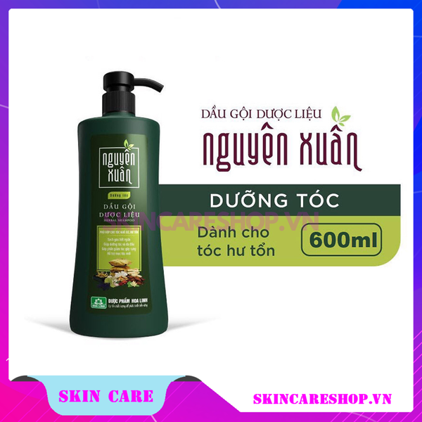 Dầu Gội Dược Liệu Nguyên Xuân Dưỡng Tóc Phục Hồi Hư Tổn Chai 600ml