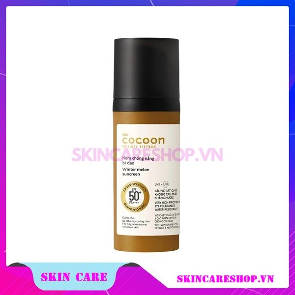 Kem Chống Nắng Cocoon Winter Melon Suncreen SPF 50 + PA ++++ 50ml