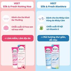 Kem Tẩy Lông Veet Hair Removal Cream Silk & Fresh 50g