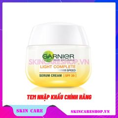 Kem Dưỡng Garnier Light Complete Speed Serum Cream SPF30 18ml