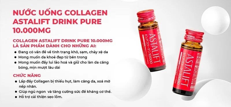 Nước Uống Bổ Sung Collagen Astalift Drink Pure Collagen 10000mg