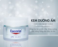 Kem Dưỡng Ẩm Chuyên Sâu Cho Da Khô Eucerin UltraSensitive Lipo Balance Cream 50ml