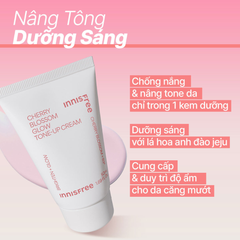 Kem Dưỡng Ẩm innisfree Nâng Tông Da Hoa Anh Đào Jeju Cherry Blossom Tone Up Cream 50ml