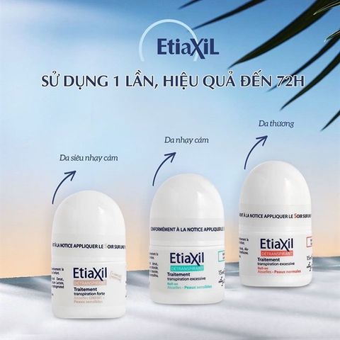 Lăn Khử Mùi EtiaXil Détranspirant Traitement Roll-On 15ml