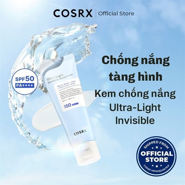 Kem Chống Nắng Cosrx Ultra-Light Invisible Sunscreen SPF50 PA++++