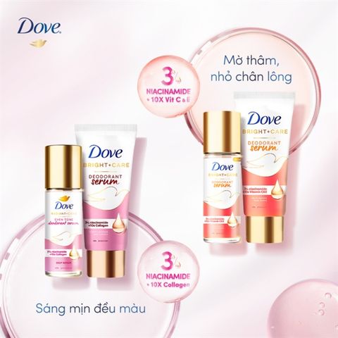 Lăn Ngăn Mùi Dove Deodorant Serum 3% Niacinamide 45ml