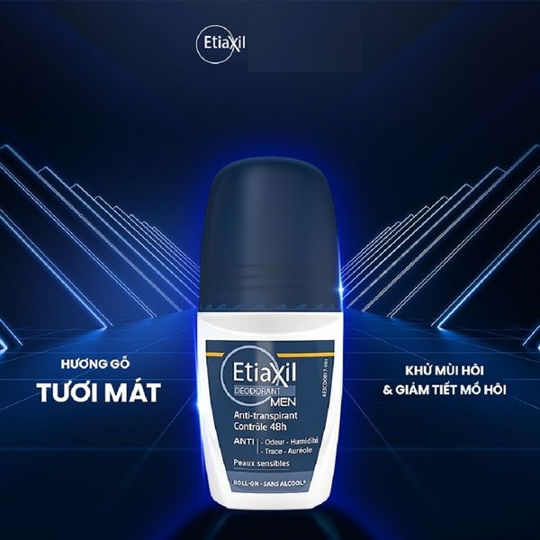 Lăn Khử Mùi Etiaxil Deodorant Men Anti-Transpirant Controle 48h Roll-On 50ml