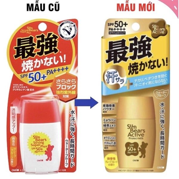 Kem Chống Nắng Omi Sun Bears Active SPF50+/ PA++++ 30g