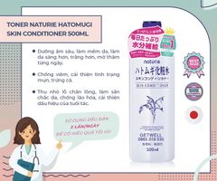 Nước cân bằng Skin Conditioner Hatomugi Naturie 500ml