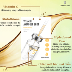 Mặt Nạ Dermatory Vitamin Ampoule Shot Brightening