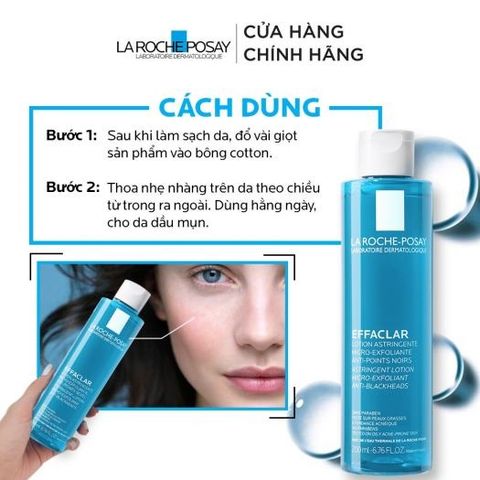 Nước Hoa Hồng La Roche Posay Effaclar Lotion Astringent 200ml