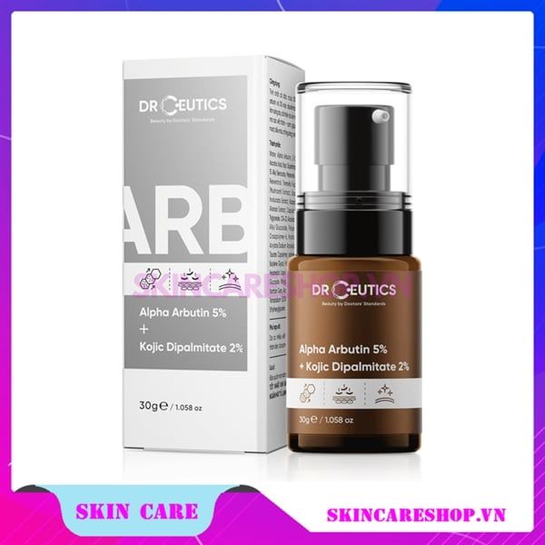 Tinh chất sáng da mờ nám DrCeutics Alpha Arbutin 5% + Kojic Dipalmitate 2% 30g
