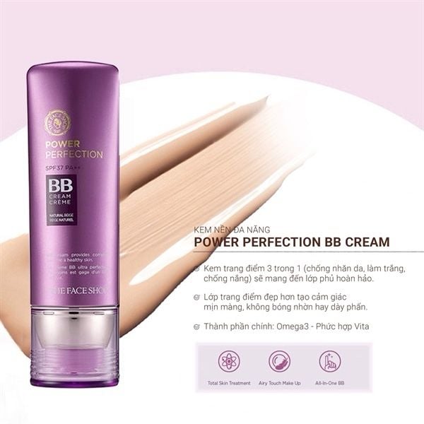 Kem Nền The Face Shop BB cream Fmgt Power Perfection 20g