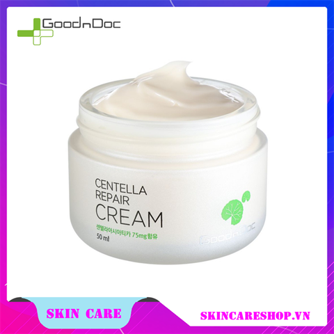 Kem Dưỡng Phục Hồi Da Chiết Xuất Rau Má Goodndoc Centella Repair Cream 50ml