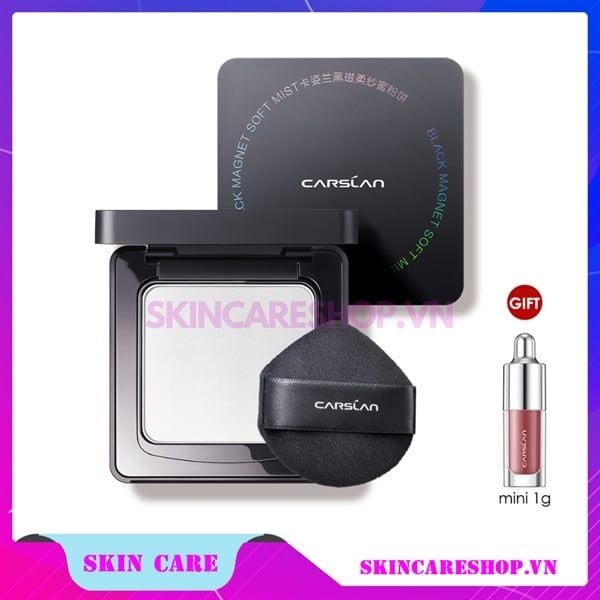 Phấn Phủ Dạng Nén Carslan Black Magnetic Soft Mist Powder 8g
