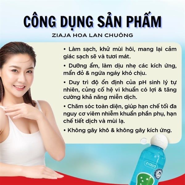 Dung Dịch Vệ Sinh Phụ Nữ Ziaja Từ Hoa Lan Chuông 200ml