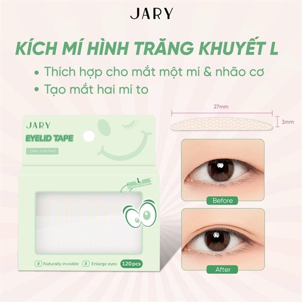 Miếng Dán Kích Mí Jary Eyelid Tape 40 Miếng