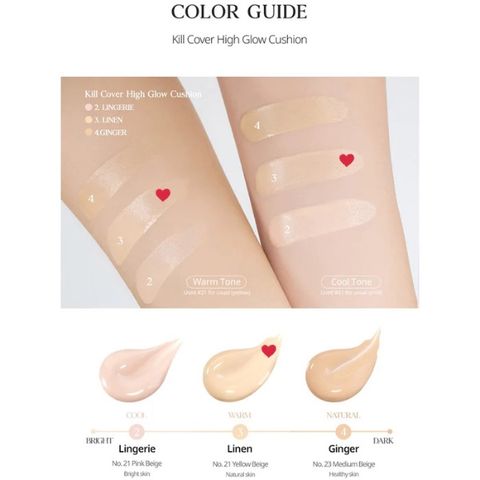 Phấn Nước Clio Kill Cover High-Glow Cushion SPF50+ PA++++