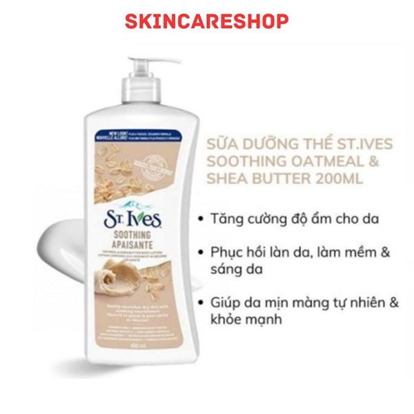 Sữa Dưỡng Thể St.Ives Nourish & Soothe Body Lotion 621ml