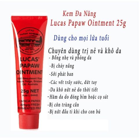 Kem Đa Năng Lucas Papaw Ointment 25g