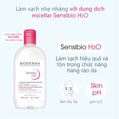 Nước tẩy trang Bioderma Micellar Sensibio H2O