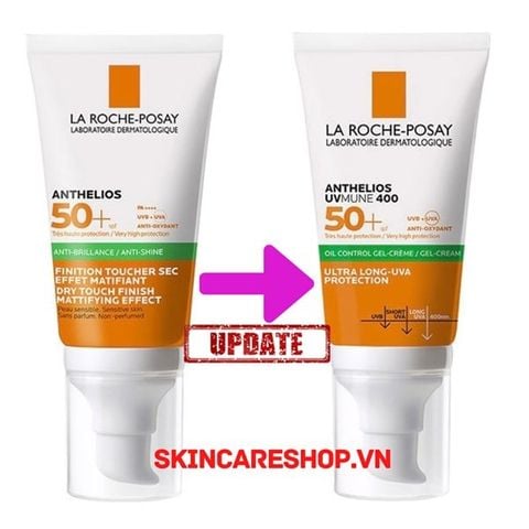 Kem Chống Nắng Kiểm Soát Dầu La Roche-Posay Anthelios UVMune 400 Oil Control Gel-Cream SPF50+ 50ml