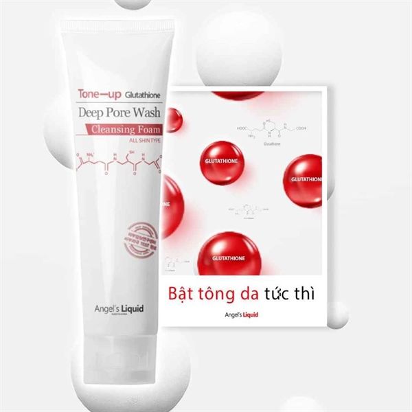 Sữa Rửa Mặt 7 Day Angel’s Liquid Glutathione Tone Up Deep Pore Wash Cleansing Foam 120g