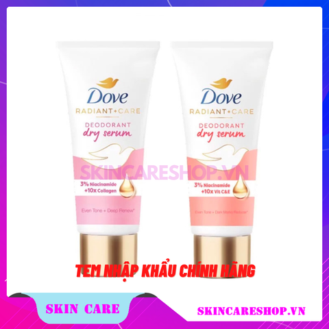 Serum Dưỡng Sáng Ngăn Mùi Dove Deodorant Dry Serum 3% Niacinamide 40ml