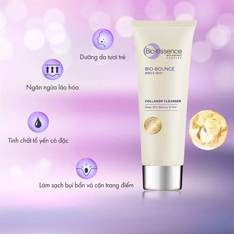 Sữa Rửa Mặt Tinh Chất Tổ Yến Bio-essence Bio-Bird's Nest Collagen Cleanser