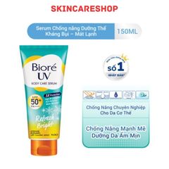 Serum Chống Nắng Bioré Refresh Bright Dưỡng Thể Sáng Mịn Mát Lạnh 150ml