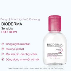 Nước tẩy trang Bioderma Micellar Sensibio H2O