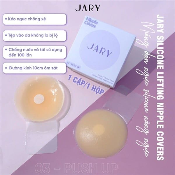 Miếng Dán Nâng Ngực Sillicone Jary Nipple Covers