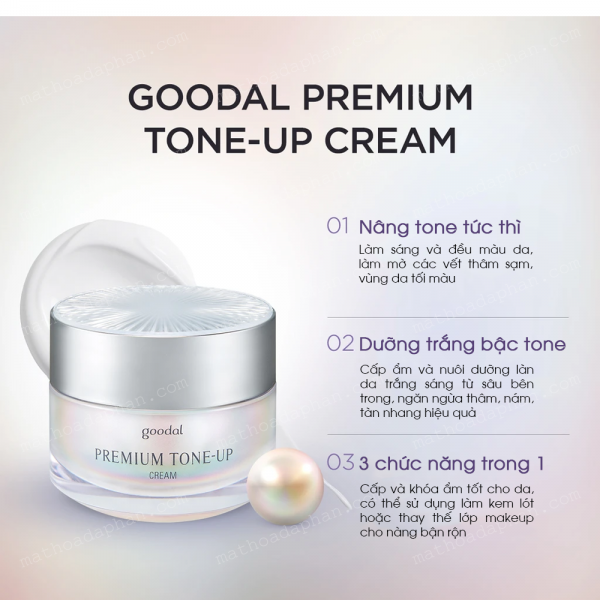 Kem Dưỡng Trắng Da Goodal Premium Snail Tone-Up Cream 30ml