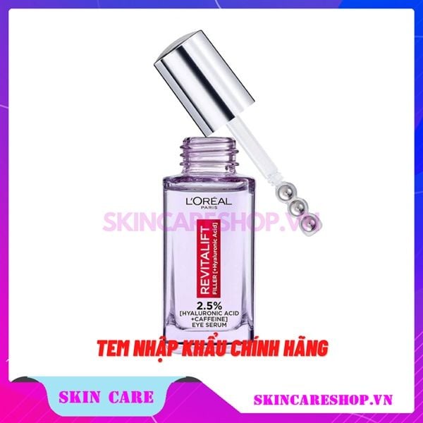 Serum L'Oreal Revitalift 2.5% Hyaluronic Acid + Caffeine Eye Serum 20ml