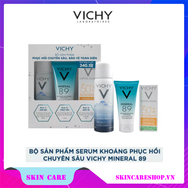 Bộ Sản Phẩm Serum Khoáng Phục Hồi Chuyên Sâu VICHY Mineral 89