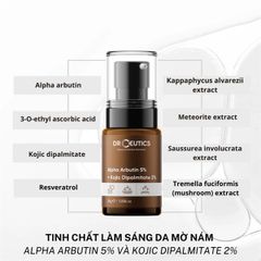 Tinh chất sáng da mờ nám DrCeutics Alpha Arbutin 5% + Kojic Dipalmitate 2% 30g