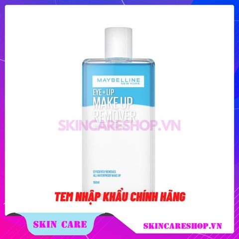 Nước Tẩy Trang Mắt Môi Maybelline Eye + Lip Make up Remover 150 ml