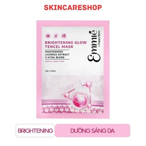 Mặt Nạ Emmié Brightening Glow Tencel Mask Dưỡng Sáng 23g