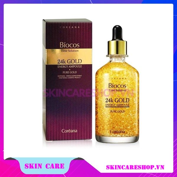 Tinh Chất Chống Lão Hóa Biocos Time Solution 24K Gold Energy Ampoule 100ml