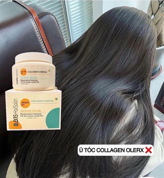 Kem Ủ Tóc Olexrs+HairSalon Argan Oil Collagen Complex Repair Mask