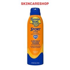 Xịt Chống Nắng Banana Boat Sport SPF100 170g
