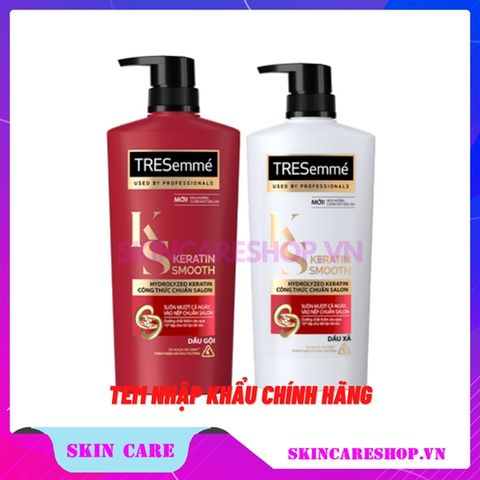 Bộ Gội Xả TRESemme Keratin Smooth Giúp Tóc Suôn Mượt