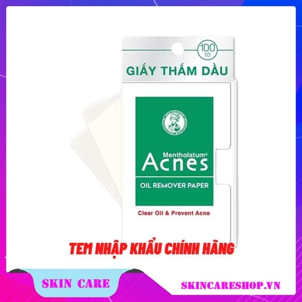 Giấy Thấm Dầu Acnes Oil Remover Paper 100 tờ